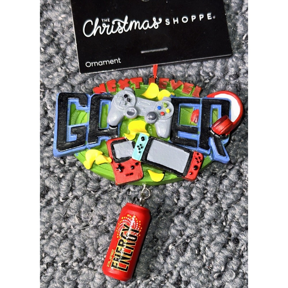 The Christmas Shoppe Next Level Gamer Ornament Nintendo Switch Gameboy - Picture 3 of 10